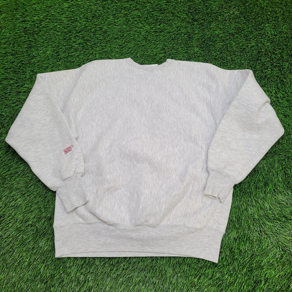 Vintage BAX Athletic Sweatshirt Women Large 23x23 Boxy Baggy - Picture 2 of 14